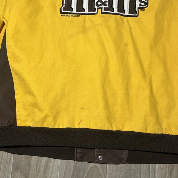 Chase Authentics M&M’s Jacket Yellow/Brown Size 3XL NASCAR Racing - Picture 10 of 16
